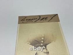 CIVIL War Cavalry CDV Sgn Union Lt J D Cutting Co A 7 New York Various Info