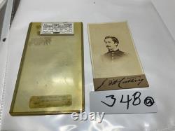 CIVIL War Cavalry CDV Sgn Union Lt J D Cutting Co A 7 New York Various Info
