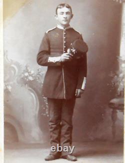 CIVIL War Cdv/cabinet Card Photo Of U. S. Cavalry Soldier 6th Or General Cavalry