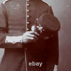 CIVIL War Cdv/cabinet Card Photo Of U. S. Cavalry Soldier 6th Or General Cavalry