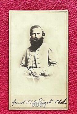 CIVIL War Confederate General J. E. B. Stuart Original CDV Photograph