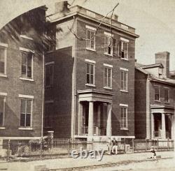 CIVIL War Confederate General Lee's Richmond Headquarters 1864 Stereoview Photo