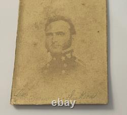 CIVIL War Confederate General Thomas Stonewall Jackson Signed Photo CDV Card Htf