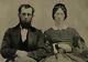 Civil War Era 1/9 Plate Ambrotype Portrait Of A Couple