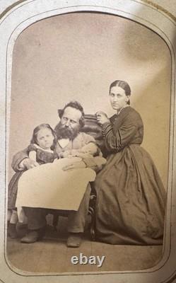 CIVIL War Era Leather Photograph Album C1863 Tintypes Lincoln Grant & More