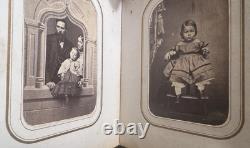 CIVIL War Era Leather Photograph Album C1863 Tintypes Lincoln Grant & More CIVIL War Era Leather Photograph Album C1863 Tintypes Lincoln Grant & More