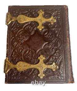 CIVIL War Era Leather Photograph Album C1863 Tintypes Lincoln Grant & More