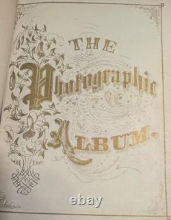 CIVIL War Era Leather Photograph Album C1863 Tintypes Lincoln Grant & More