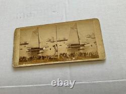 CIVIL War Era Photo New York Regatta July 4 1860 Instantaneous