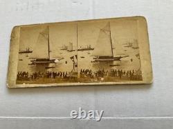 CIVIL War Era Photo New York Regatta July 4 1860 Instantaneous