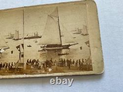 CIVIL War Era Photo New York Regatta July 4 1860 Instantaneous