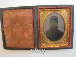 CIVIL War Era Photo, Soldier, Cap,' The Union Now And Forever