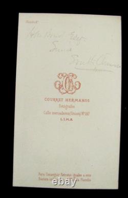 CIVIL War Era Us Consul Henry May Brent CDV Photo Lima Peru