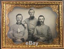 CIVIL War Faces Market Place Confederate, Union, Ambrotype, Tintype