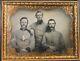 Civil War Faces Market Place Confederate, Union, Ambrotype, Tintype