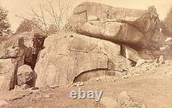 CIVIL War Gettysburg Battlefield Photographer W H Tipton Devil's Den Boulders