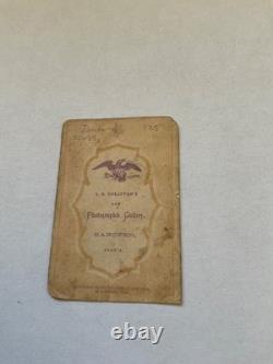 CIVIL War Little Person CDV Hanover Pennsylvania Awesome Eagle Back Stamp