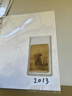 CIVIL War Little Person CDV Hanover Pennsylvania Awesome Eagle Back Stamp