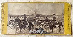 CIVIL War Maj. General William T. Sherman Battlefield Stereoview Photo 1864