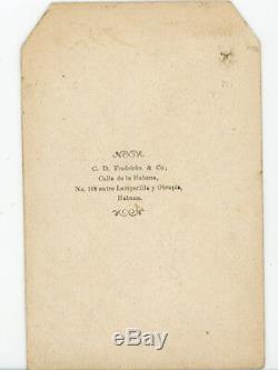 CIVIL War Nov 1861 CDV Capt Charles Wilkes In Havana Cuba Plotting Trent Affair