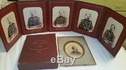 CIVIL War Original Elisha Hunt Rhodes 5 Cabinet Photos Of His Staff Officers