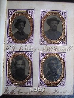 CIVIL War Photo Album Company'c' 19th Wisconsin Union 1864 Veterans