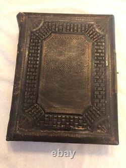 CIVIL War Photo Album With Music Box 1862. Very Rear