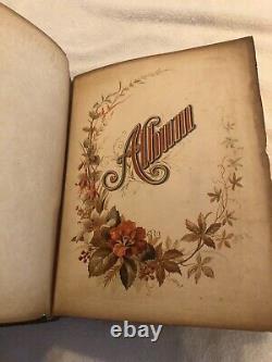 CIVIL War Photo Album With Music Box 1862. Very Rear