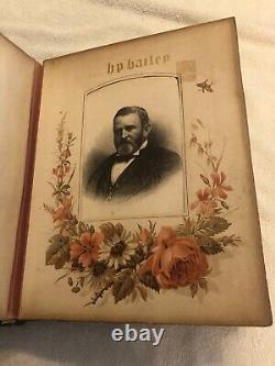 CIVIL War Photo Album With Music Box 1862. Very Rear