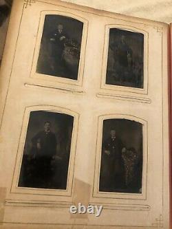 CIVIL War Photo Album With Music Box 1862. Very Rear