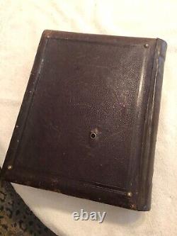 CIVIL War Photo Album With Music Box 1862. Very Rear