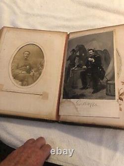 CIVIL War Photo Album With Music Box 1862. Very Rear
