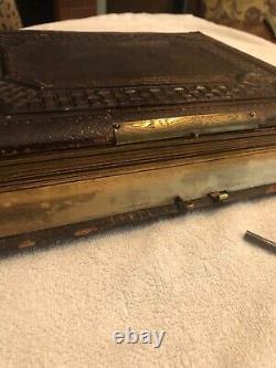 CIVIL War Photo Album With Music Box 1862. Very Rear