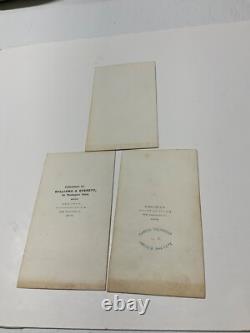 CIVIL War Poet Henry W Longfellow 3 Family Color CDV Photos 1864 Stunning