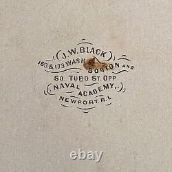 CIVIL War Provisional Location Of Us Naval Academy Newport Ri & Boston CDV Photo