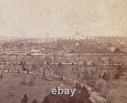 CIVIL War Reconstruction Early Washington DC Capitol Mall Stereoview Photo 1869