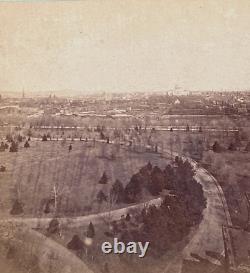 CIVIL War Reconstruction Early Washington DC Capitol Mall Stereoview Photo 1869