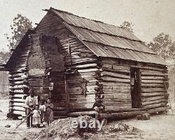 CIVIL War Reconstruction Era African American Sharecropper Stereoview Photo 1874