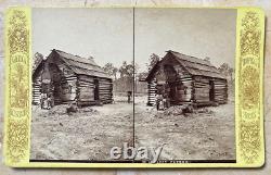 CIVIL War Reconstruction Era African American Sharecropper Stereoview Photo 1874