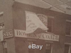 CIVIL War Reconstruction Era American Campaign Flag Ship Broker Boston Ma Photo