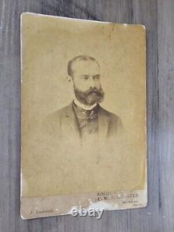CIVIL War Robert Oxmard Cabinet Ludovici Portrait 1886 Original Photo C11