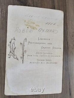 CIVIL War Robert Oxmard Cabinet Ludovici Portrait 1886 Original Photo C11