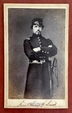 CIVIL War Standing Union Soldier Photo By Matthew Brady-lieut. Henry H. Lewis