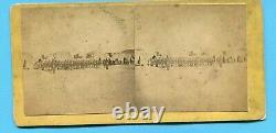 CIVIL War Stereoview Fort Fredericksburg Union Soldiers Cannons No Back Mark