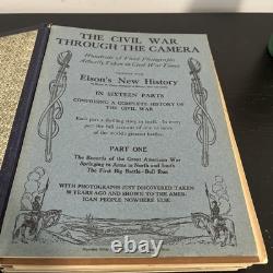 CIVIL War Through The Camera 16 Vol Set Elson Battle Photographs 1912 Read