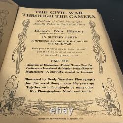 CIVIL War Through The Camera 16 Vol Set Elson Battle Photographs 1912 Read