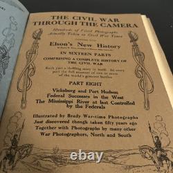 CIVIL War Through The Camera 16 Vol Set Elson Battle Photographs 1912 Read