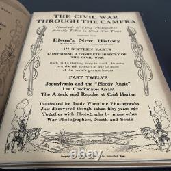CIVIL War Through The Camera 16 Vol Set Elson Battle Photographs 1912 Read
