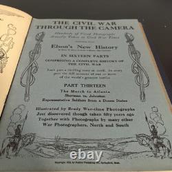 CIVIL War Through The Camera 16 Vol Set Elson Battle Photographs 1912 Read