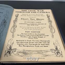CIVIL War Through The Camera 16 Vol Set Elson Battle Photographs 1912 Read